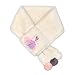 Monissy Reine des Neiges Princesse Elsa Fille Echarpe Peluche Automne Hiver Princesse Sofia Bébé Cache-col Court Doux Trois Pompons Tulle Noeud Chaud 3-8 ans