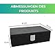 Recalma Keyless Go Schutz Autoschlüssel Box Extra Groß, Faraday Box Autoschlüsselschutz Schlüssellos, Funkschlüssel Abschirmung RFID Blocker Autoschlüssel Hülle, Key Abschirmung Box (Schwarz, Large)