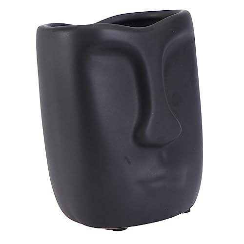 Zerodeko Ceramic Succulent Face Vase Creative Decorative Flowerpot for Home