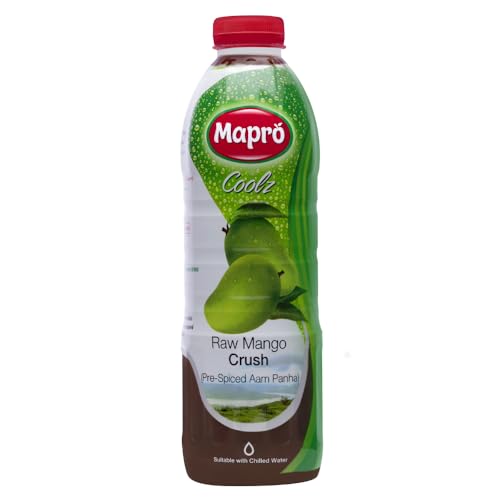 Image of Mapro Raw Mango Crush, 1L, Gluten Free, Vegetarian (Pack of 2)