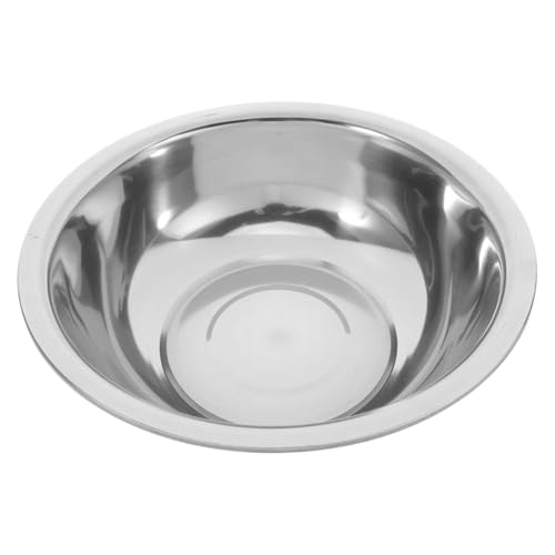 iplusmile Bac à Pieds En Acier Inoxydable 32 Cm Robuste Anti-corrosion Polyvalent Pour Bain De Pieds Visage Et Lessive