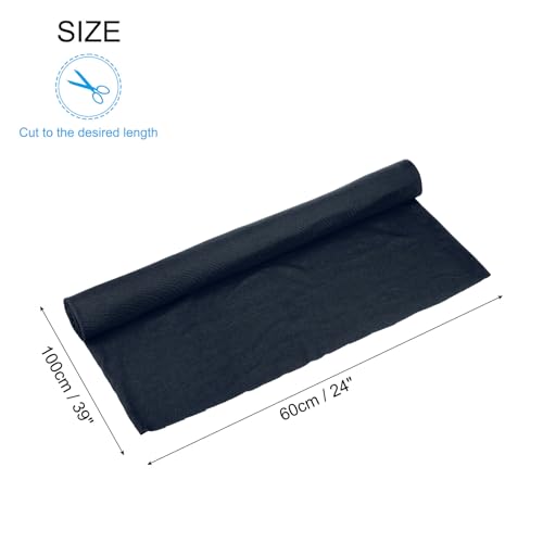 Image of MECCANIXITY 39 inch Elastic Cuffs Ribbed Trims Cotton Fabric Knit Rib Stretch Tape Cuff Sleeve Waistband for Sewing, 24 inch Wide Dark Blue