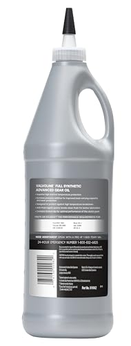 Image of Valvoline SynPower SAE 75W-140 Full Synthetic Gear Oil 1 QT, Case of 12