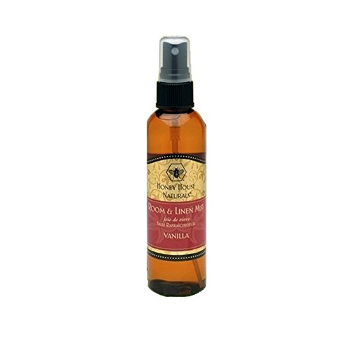 Honey House Naturals Room Mist, Vanilla, 4 Fluid Ounce
