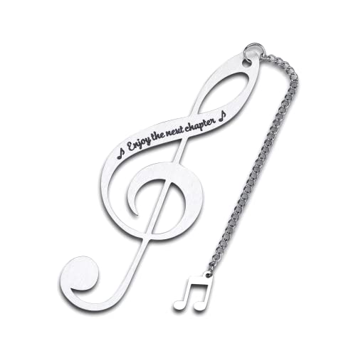 Bookmark for Women Men Music Lover Gifts for Him Her Girls Boys, Enjoy The Next Chapter Graduation Christmas Birthday Anniversary Retirement Gifts Graduation Gifts for Women