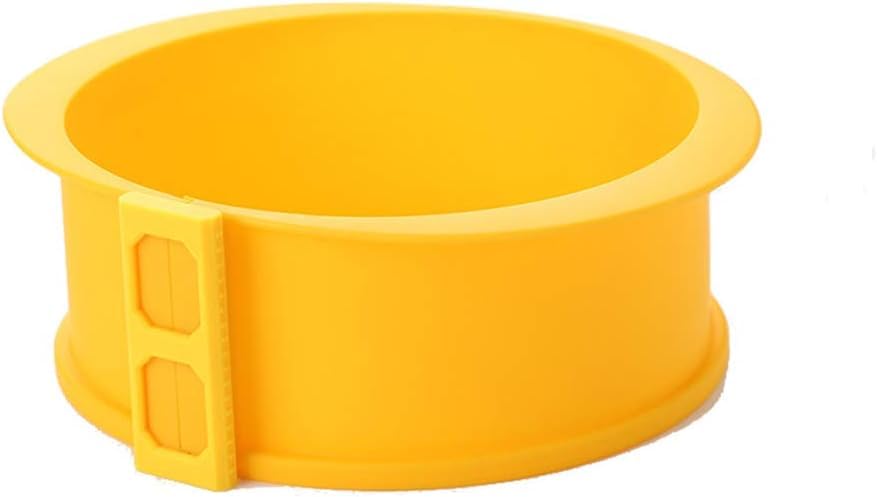 Moule à gâteau rond en silicone de 6 7 9 pouces avec bague amovible et fond verre pour cuisson