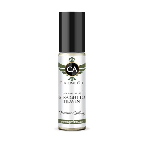 CA Perfume Impression of Straight To Heaven for Men Eau De Parfum Woody Spicy Scent Long Lasting Cologne for Men Travel Size TSA Ready for Day and Night Wear 0.33 Fl Oz 10ml