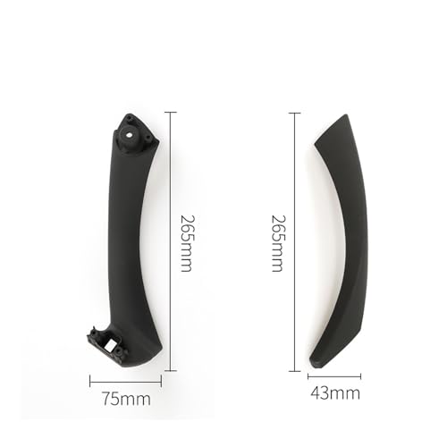 Poignée porte BMW E90 E91 collante solution de remplacement garniture intérieure gauche grise