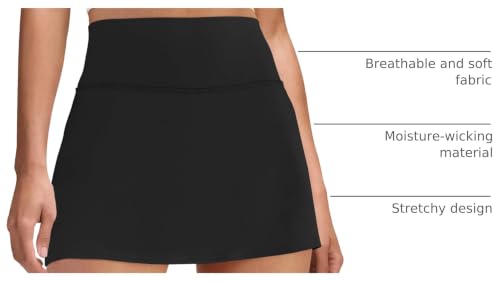 DLOODA Women's Soft Fabric Skort