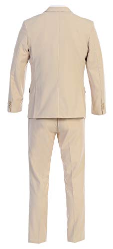 King Formal Wear Men's Slim Fit Two Button Three Piece Suit (Light Tan, 42Regular)3