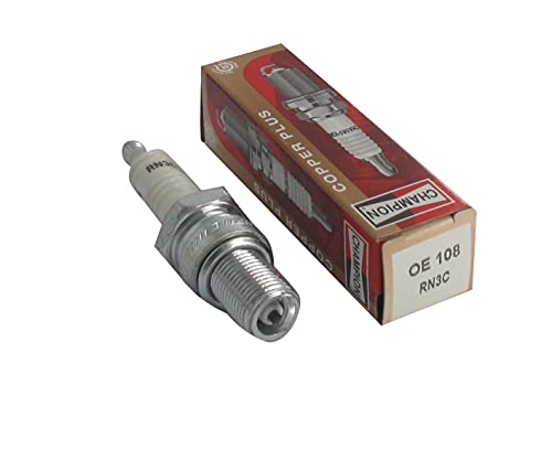 CHAMPION – Candela di accensione Champion RN3C – durevole e affidabile – Pezzo di ricambio di alta qualità – equivalente NGK BR8ES