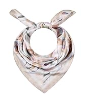 Majea - Kleines quadratisches Halstuch aus imitierter Seide 70cm x 70cm Kopftuch Bandanas Schals (880071) (beige 10)