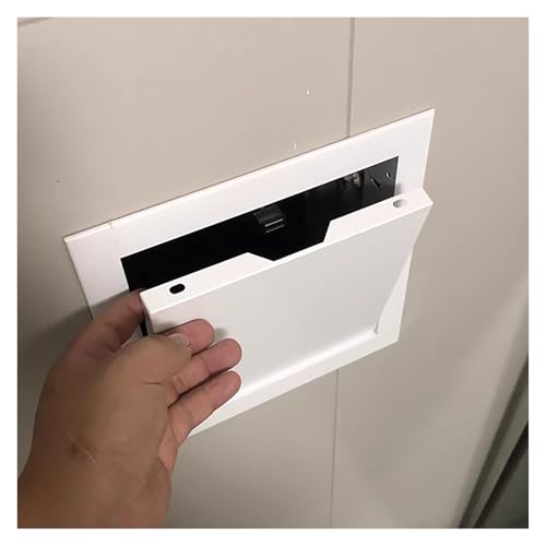 Trappe d'accès 40 x 40 cm en métal blanc, panneau d'inspection premium pour finition murale