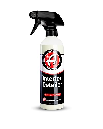 Adam's Polishes Interior Detailer 16 fl. oz (Cucumber Aloe) - Total Car Interior Cleaner, Protectant & Dressing | All Purpose Cleaner & Leather Conditioner | Vinyl, Dashboard, Screen, Seat Cleaner