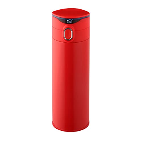 Botella de agua con pantalla LED de temperatura, taza de viaje de doble pared aislada al vacío, material de la botella de agua, café, pequeña, grande, para mujeres, a prueba de fugas y hombres
