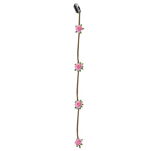 Mode cheveux accessoires roses pour chignons de c&eacute;r&eacute;monie et tresses