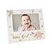 Happy Homewares Baby Girl Baby Picture Frame with Soft Pastel Pink Elephant and Hearts | 6x4 Picture Insert | for Table or Wall Hanging