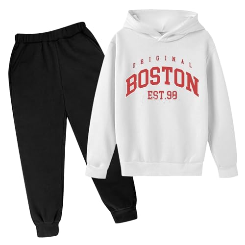 Chándal para niños Chándal Niños Deportes Invierno Niños Sudadera con Capucha Conjunto Popular Impreso con Capucha Conjunto en Ropa Interior Casual Carta Disfraz Niño Ropa Deportiva Tracksuit Verano