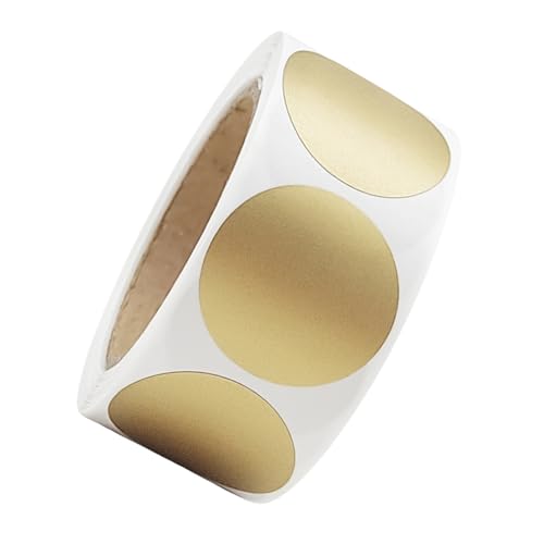 ZORESCOLEO 300 unidades por rollo de pegatinas redondas para rascar, etiquetas adhesivas para rascar, para bodas, Navidad
