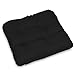 SuperKissen24. Coussin pour Chaise, Siège, Banc de Jardin, Canapé - Lot de 6 Coussins 45x45 cm - Bain de Soleil - Intérieur/Extérieur – imperméable - Noir