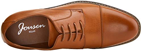 Jousen Men's Dress Shoes Cap Toe Oxford Classic Formal Derby Shoes Business Oxfords (Amy603 Yellow Brown 10) #TOP3