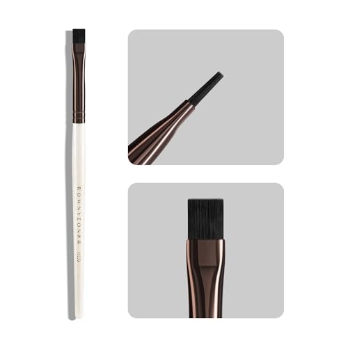 Lunar Shadow Flat Eyeliner Brush with Synthetic Bristles, Ultra-Fine Flat Edge - For Precise Lines, Tightlining & Gel/Cream Liner Application (YS139)