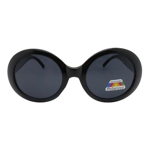 Pop Fashionwear® Womens Fashion Circle Round Jackie O Bold Chic Sunglasses Polarized Lens2