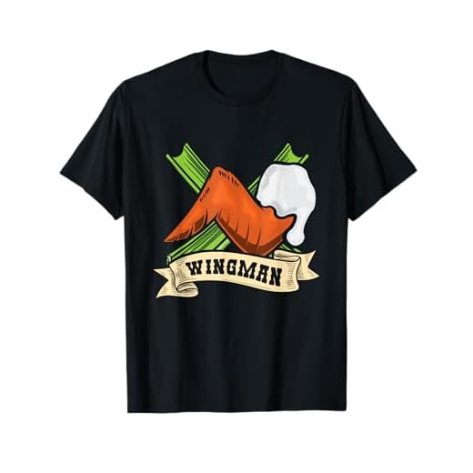 Funny Buffalo Wingman Chicken Wing Ranch Blue Cheese T-Shirt