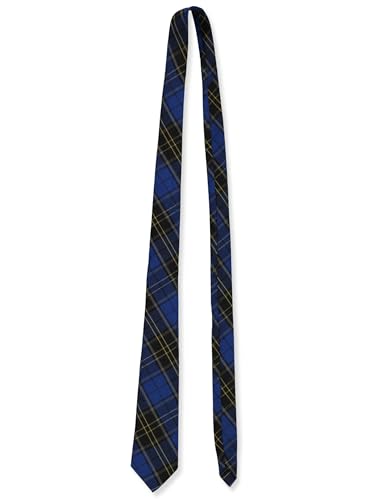 Cookie's Boys' Four-In-Hand Tie - blue/black/gold *plaid #92*, one size