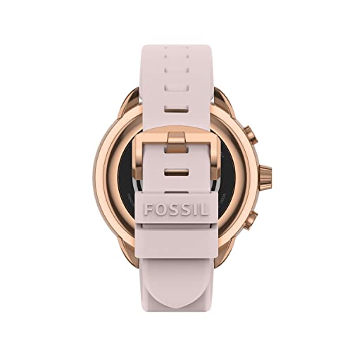 Fossil Unisex Gen 6 Wellness Edition 44Mm Silicone Hybrid Smart Watch, Color: Blush (Model: Ftw7083) #TOP3