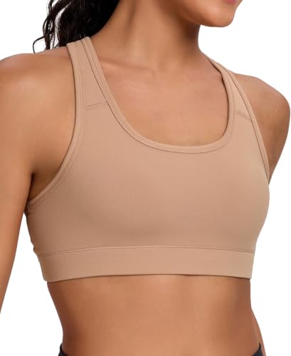 Image of Oalka Women's Racerback Sports Support Workout Running Bras