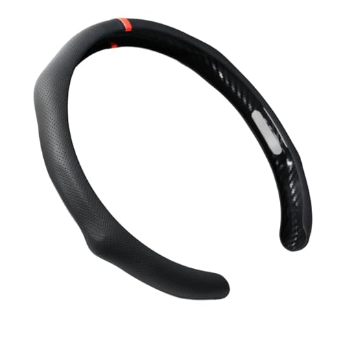 Quick Install Sporty Perforated Nappa Leather Steering Wheel Cover with ...