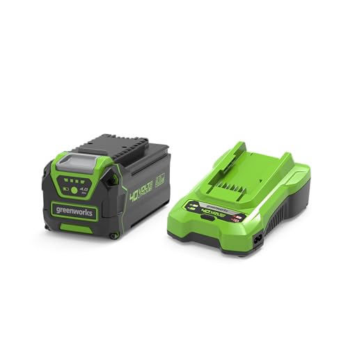 Greenworks Batterie 40V 4Ah et Chargeur Universel Puissance 2A adaptée à Tous Les Outils et Batteries de la série 40V - GSK40B4