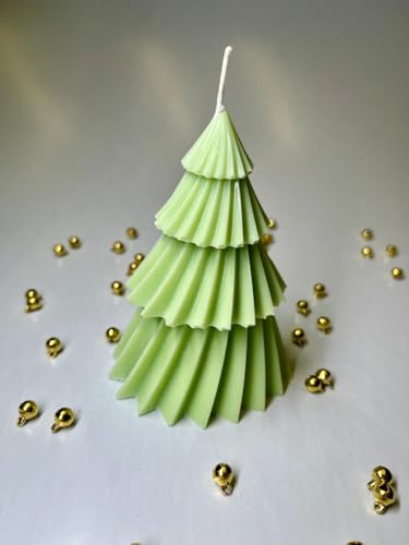 Vela Aromática Árvore de Natal Pinheiro Pequeno 70g - Opções de cores (Verde Clara - Fragrância Calm