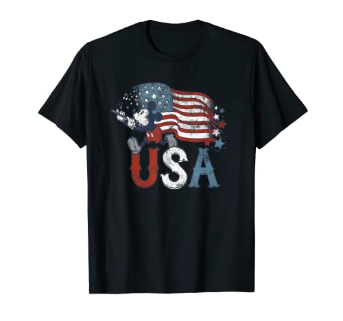 Disney Mickey Mouse with Flute USA Flag