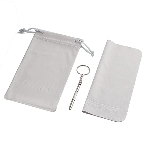 Eylrim Small Round Clear Lens Glasses For Women Men Circle Metal Frame Eyeglasses(A1 Gold) #TOP6