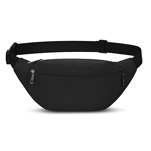 Bauchtasche für Damen und Herren Gürteltasche Hüfttasche Doggy Bag Outdoor Sport Groß Handytasche Umhängetasche Camping Fitness Fahrrad Geld Pouch Pack