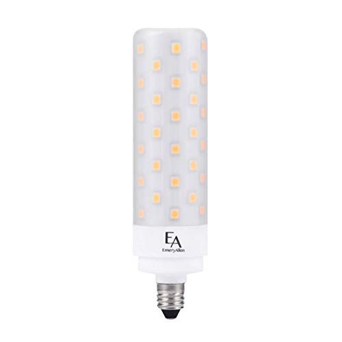 Emery Allen EA-E11-9.5W-001-309F-D Dimmable Mini-Candelabra Base LED Fan Light Bulb, 120V-9.5Watt (75W Equivalent) 950 Lumens, 3000K, 1 Pcs, White