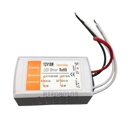 Alimentation 12V 1.5A transformateur 18W pour ruban LED et ampoule de plafond