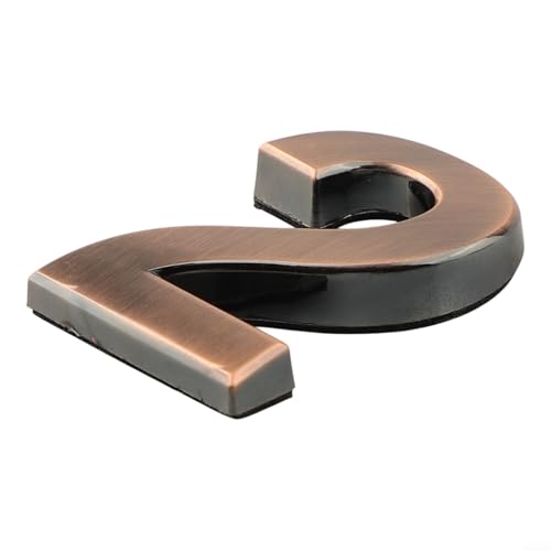 Señal de número de puerta 3D única hecha de resina ABS, ideal para casa, condominio y negocios (2)