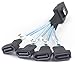 AoQhir Mini SAS SFF-8087 to 4× SATA 7Pin Male Cable, 12Gbps Internal High-Speed Server Harness, 30AWG (3.93, Inches)