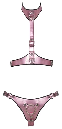 Bad Kitty Strapon Set L/XL Ensemble de Lingerie, Couleur Rose pour Femme, Couleur Rose, L-XL