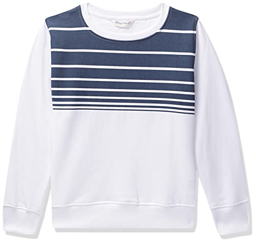 Image of Blink Street Boy's Cotton Crew Neck Sweatshirt (BS-1465-21 Navy Blue 11 /12YR)