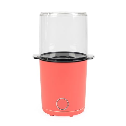 Giles & Posner Funfair Máquina de Palomitas – Palomitera Eléctrica, Tapa y Bol para Servir 2 en 1, Listas en 2 Minutos, Capacidad para 50g de Maíz, Cuchara Medidora, Compacta, Roja