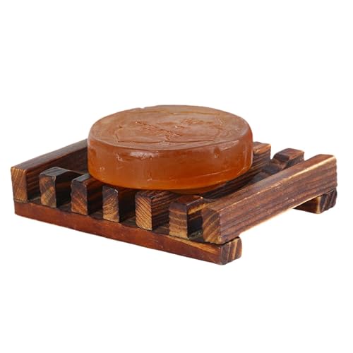 Soap Dish For Shower - Bathroom Sink Bar Soap Dish | Non-slip Quick Drying | Wooden Soaps Dishes Self Draining For Kitchen Sink 