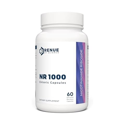 RENUE by Science Nicotinamide Riboside | High Strength NAD Supplement | 60 Nicotinamide Enteric-Coated Capsules - 1000mg Nicotinamide Riboside per Serving | Manufactured in The USA Third-Party Tested Cover