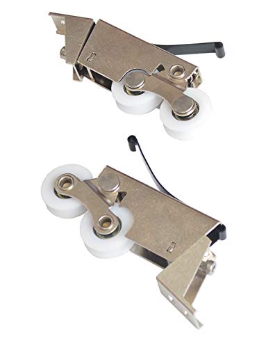 DIYHD Kit de rolamento de trilho oculto para porta de celeiro deslizante flutuante de 96,5 cm com tr