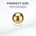 uxcell 100 Pcs Bearing Balls, 10mm Diameter H62 Precision Solid Brass Bearing Balls Industrial Brass Ball Spheres for Machinery, Automotive, and DIY