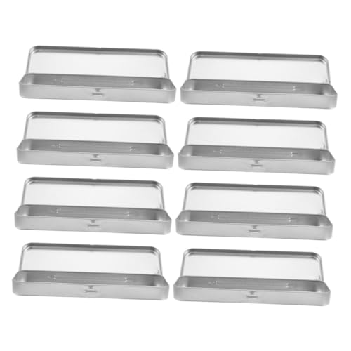 Boîte étain rectangulaire x8 pour étui à crayons et rangement nomade