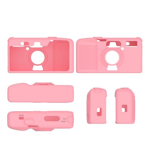 For KODAK Snapic A1�J�����p�J���t���V���R���ی�P�[�X �����J�b�g�A�E�g �V���R���f�� ��G�� �_�炩�� �y�� �h�o �ϏՌ� �S�ʕی� �X�N���b�`�h�~ �~�j�J�����ی�X���[�u �J�����A�N�Z�T���[ (�s���N)